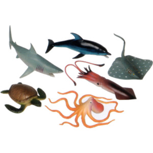 Ocean Animals Playset, Set of 6