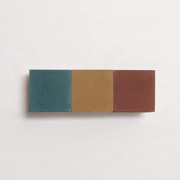 cement: mythology checkerboard | dartmoor | grande | matte | trio | chestnut, forest + army | sample 