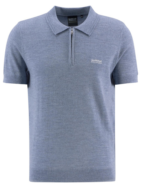 Maverick Mouline Knitted Polo Shirt