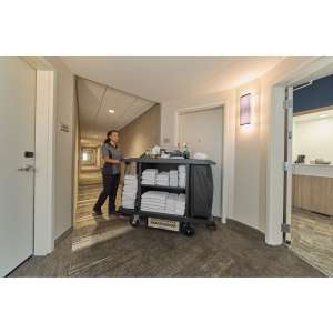 Rubbermaid Commercial, Executive Series, Executive Series™, Full Size Housekeep Cart, Traditional, Black