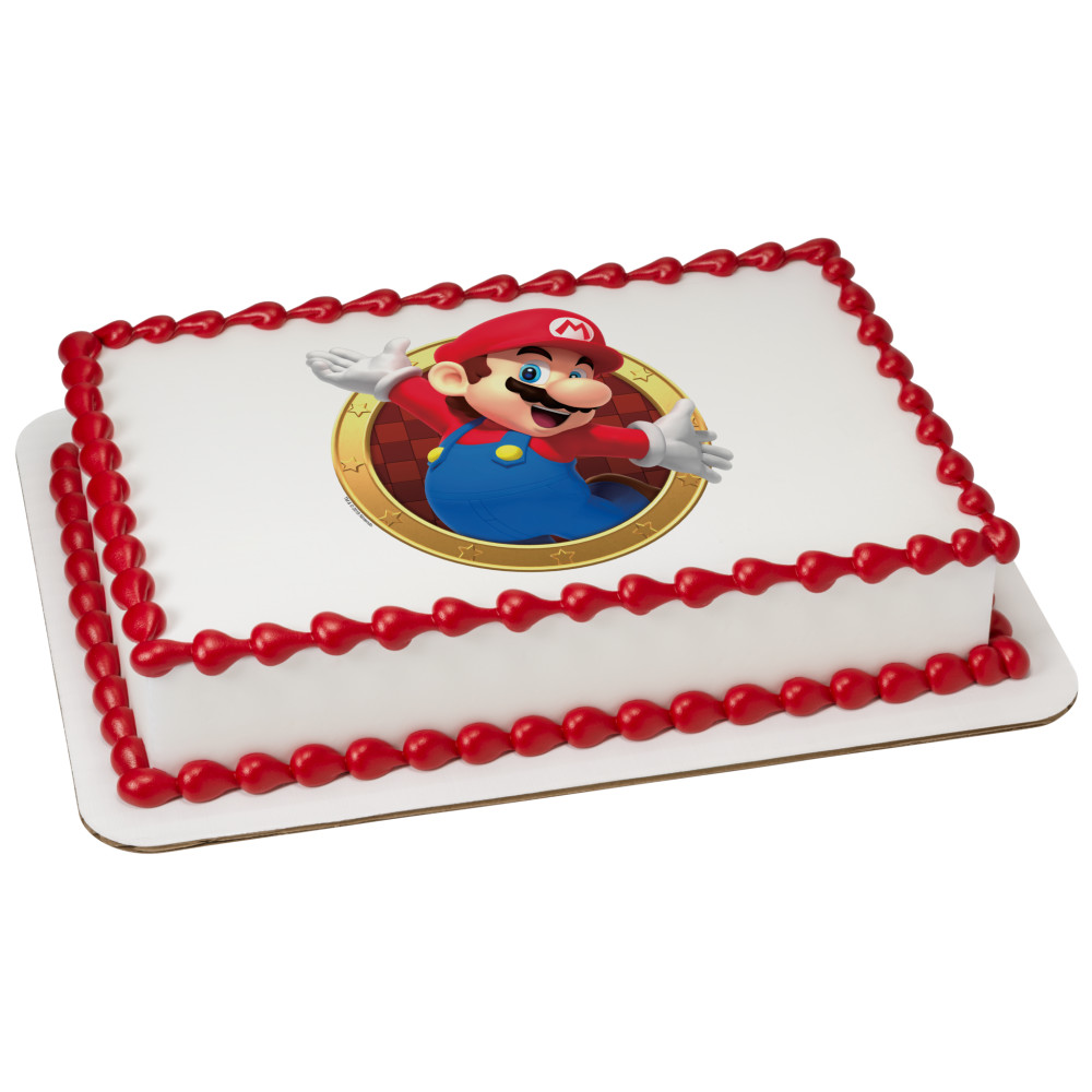 Order Super Mario™ Mario Here We Go! Edible Image® by PhotoCake® Cake ...