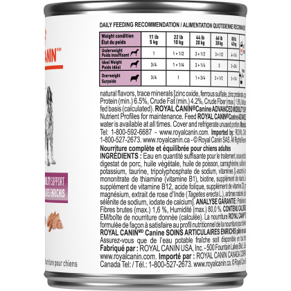 Royal Canin Veterinary Diet Canine Advanced Mobility Support Loaf in Sauce Canned Dog Food