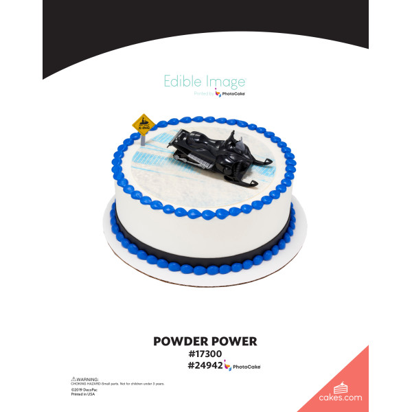 Powder Power The Magic of Cakes® PhotoCake® Enhanced Round Background Page