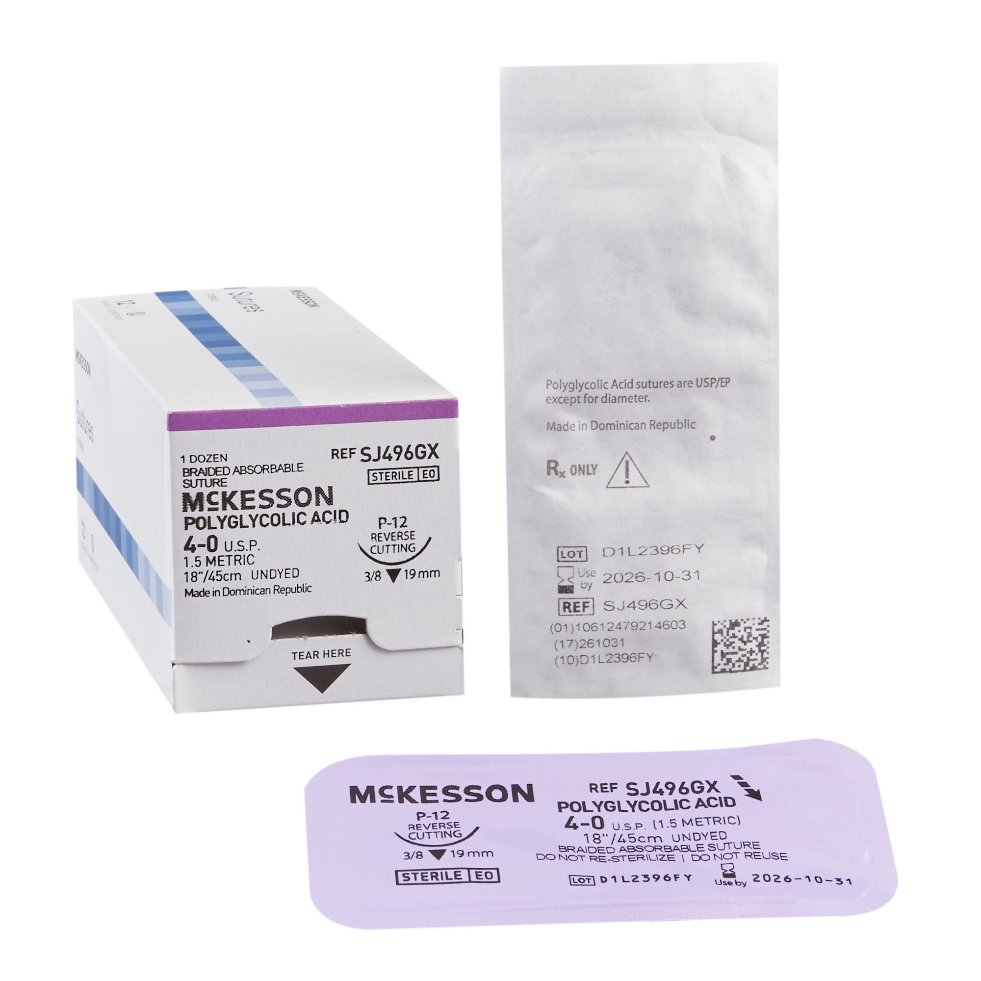McKesson Suture with P-12 Needle