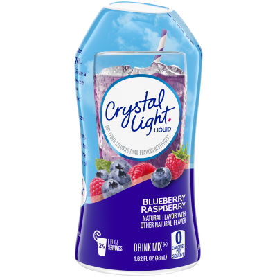 Crystal Light Liquid Blueberry Raspberry Drink Mix, 1.62 fl oz Bottle