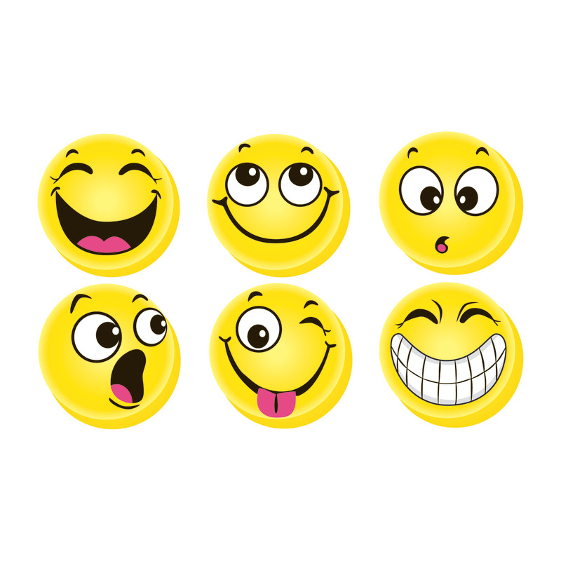 Hero Magnets™ Emotion Icon Big Button Magnets, Set of 3