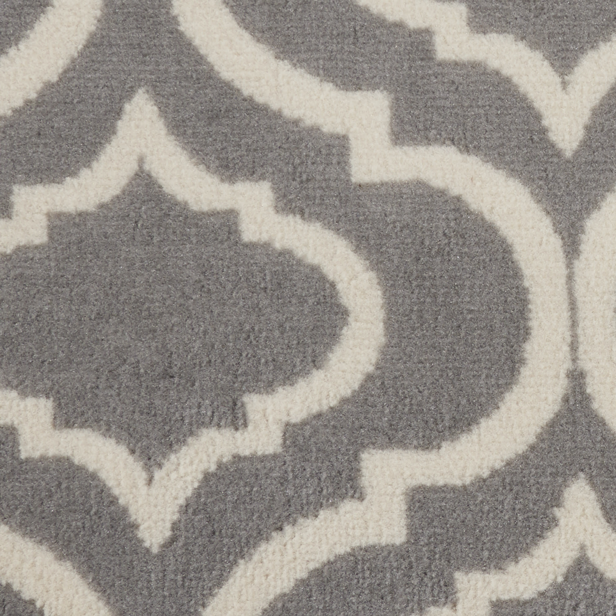 Nourison Jubilant 5'3" x Round Grey Contemporary Indoor Rug