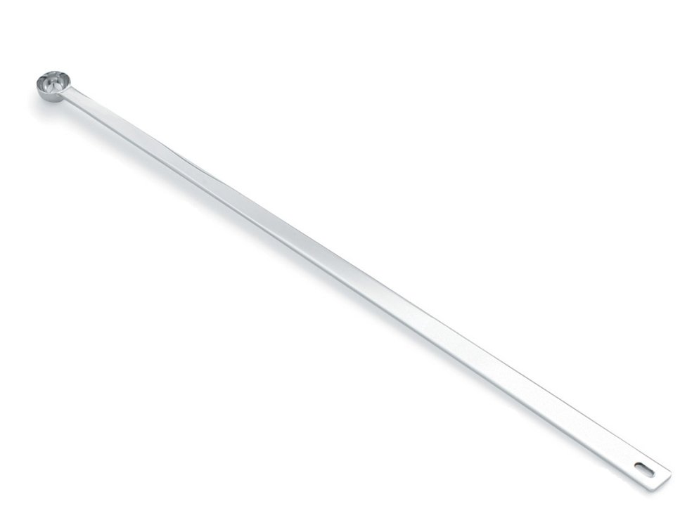 ¼-teaspoon round stainless steel measuring spoon with long handle