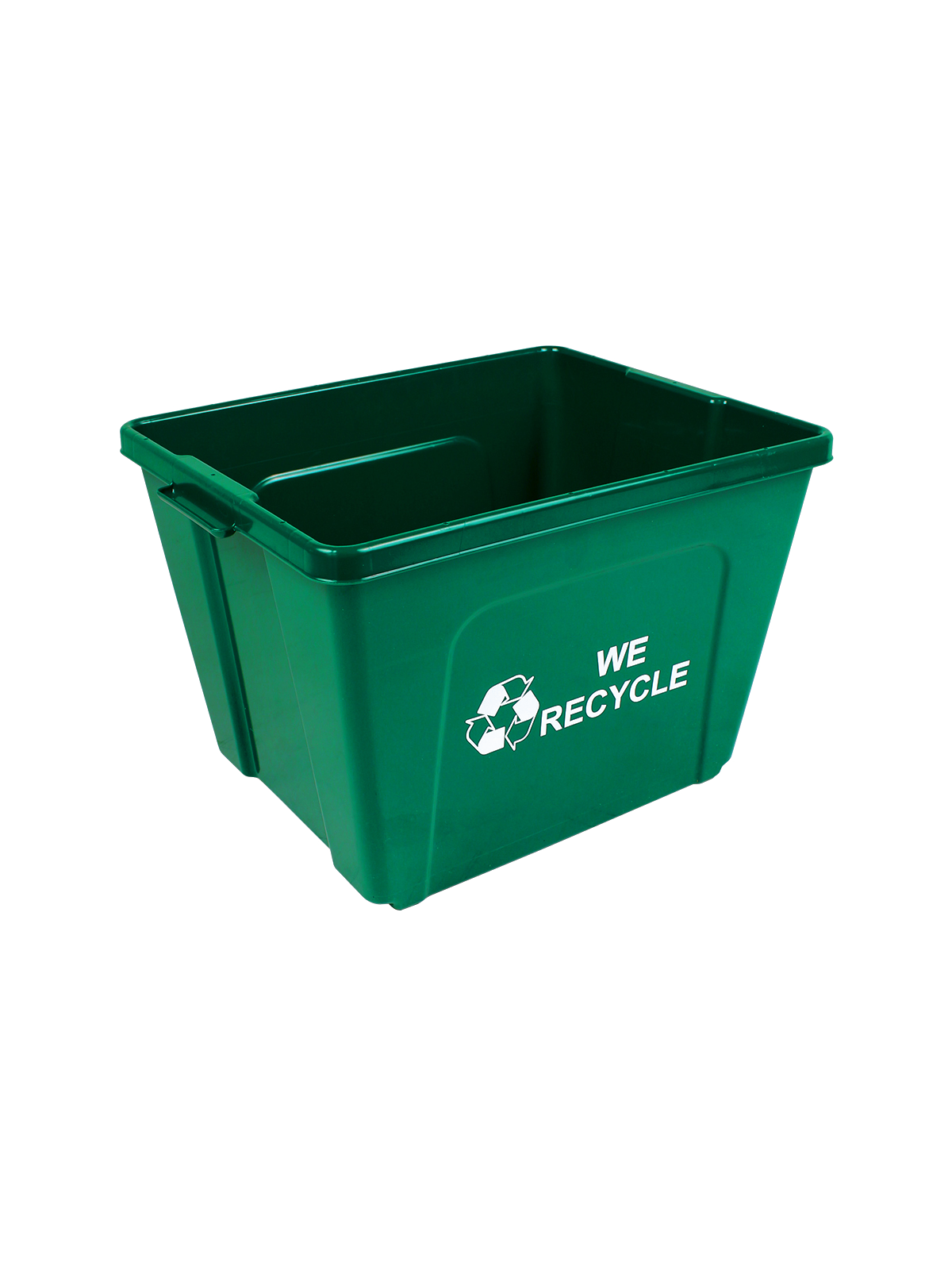 CURBSIDE – Single – Body – True 14 – Mobius Loop-We Recycle 2 Sides – Dark Green