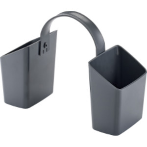 Antimicrobial Classroom Pencil Caddy with Handle, Gray