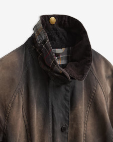 Barbour Re-Loved Beadnell Waxed Jacket - Size 12 Black
