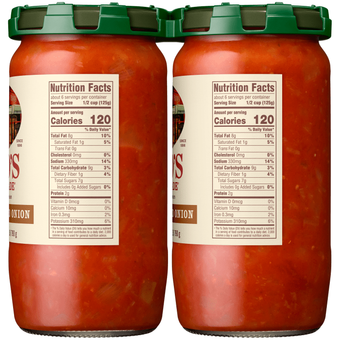 Caramelized Onion Sauce, 28 oz - Right Image