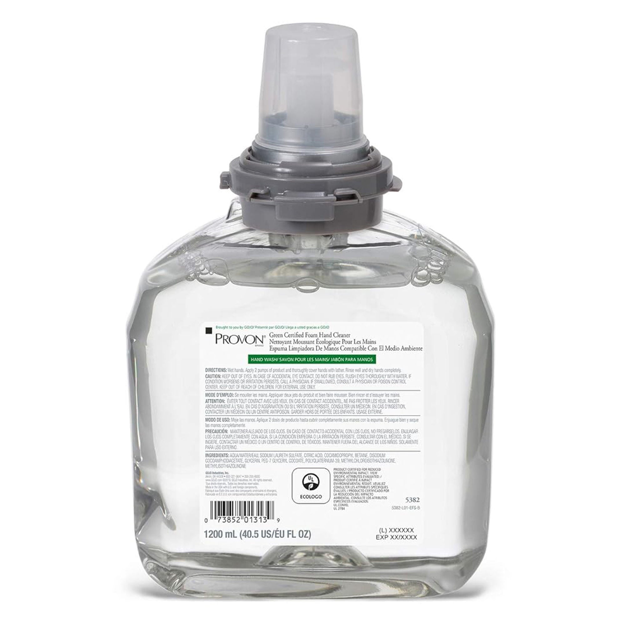 Provon® Foaming Hand Cleaner, 1,200 mL Dispenser Refill Bottle Unscented