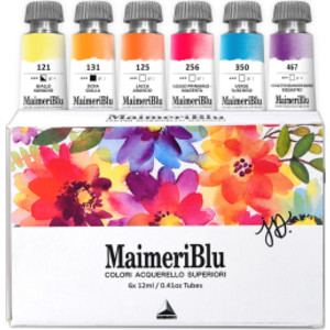 Jeannie Dickson Artist Watercolor Paint Set, 6 Colors