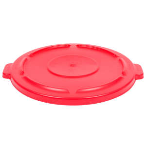 Rubbermaid Commercial, BRUTE, Self-Draining, Round, Resin, 44 gal, Red, Receptacle Lid