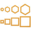 Geometric Shapes | Sweet Décor™ Edible Decorations | DecoPac