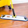 Rubbermaid Commercial, HYGEN™, Microfiber Hook & Loop Finish Mop, 18"W, White