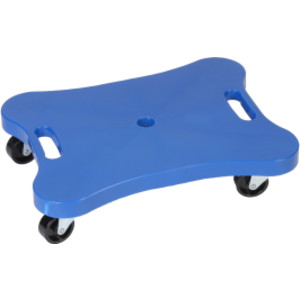 Contoured Plastic Scooter with Handles, Blue