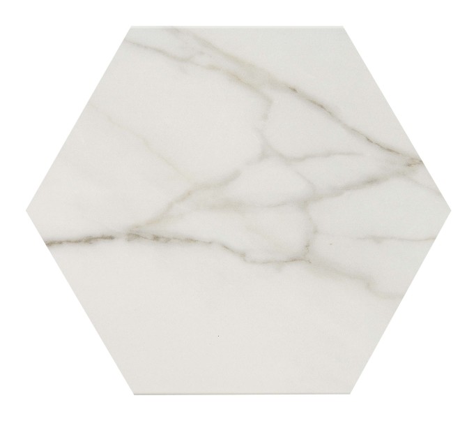 Mythique Marble Calacatta Venecia 8×9 Hexagon Field Tile Matte Rectified