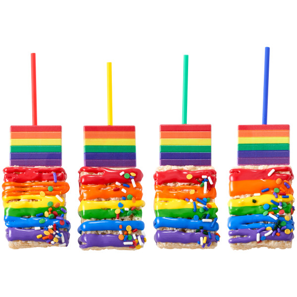 Primary Asst. Plastic Treat Stick 6" x 0.15" dia. Decorating Tools