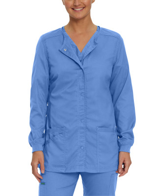 Landau ProFlex Women&#8216;s 3-Pocket Warm-Up Scrub Jacket-