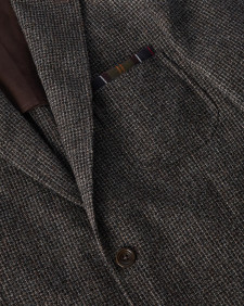 Textured Tweed Suit Jacket 