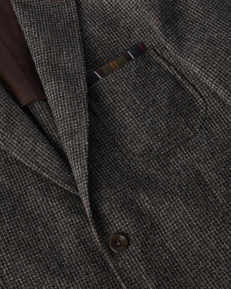 Textured Tweed Suit Jacket