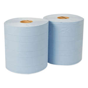 Tork, W1/W2, 4 ply, 11.00"x15.75", Paper, Industrial Wipers, Blue