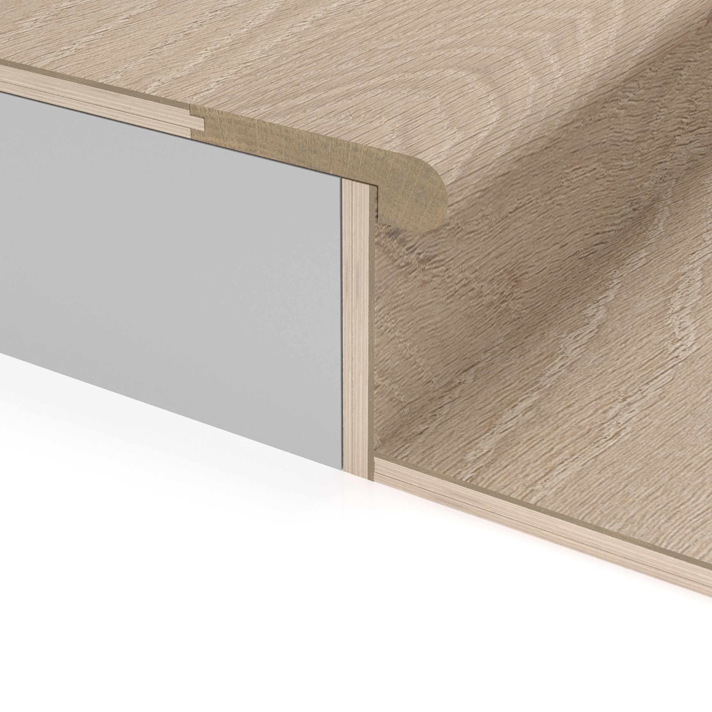 Petite Pearl First Press Stair Nosing Flush view 3