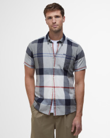 Doughill Regular Short-Sleeved Shirt Bleached Pine Tartan