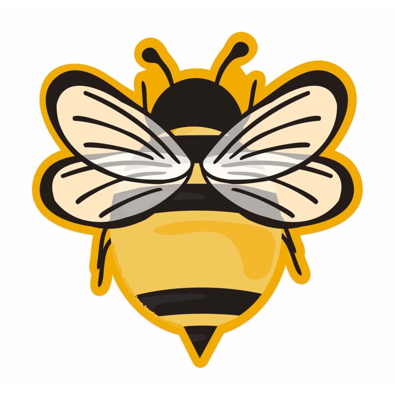Bees Paper Cut-Outs, Pack of 36