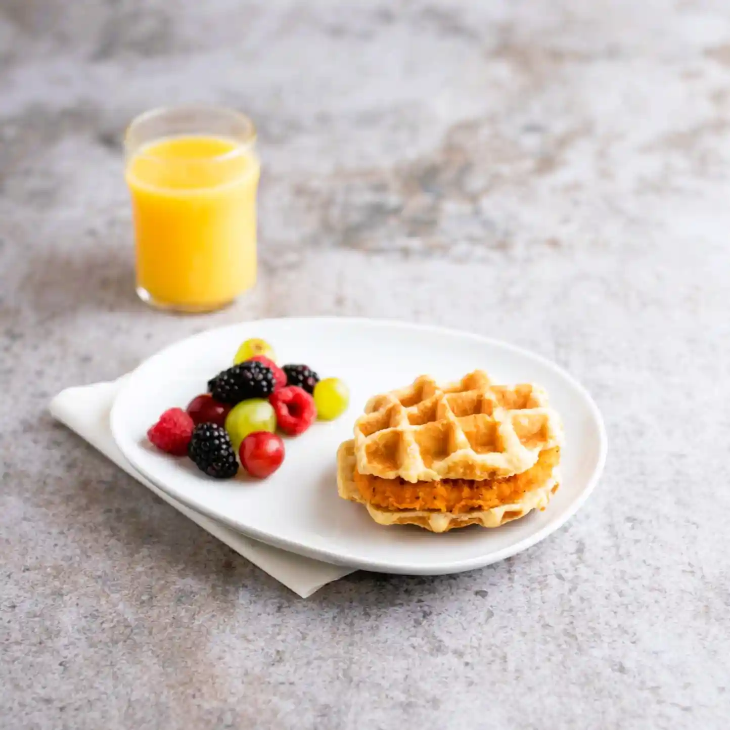 Tyson® Butcher-Wrapped Hot 'N Spicy Chicken & Waffles Sandwich_image_1