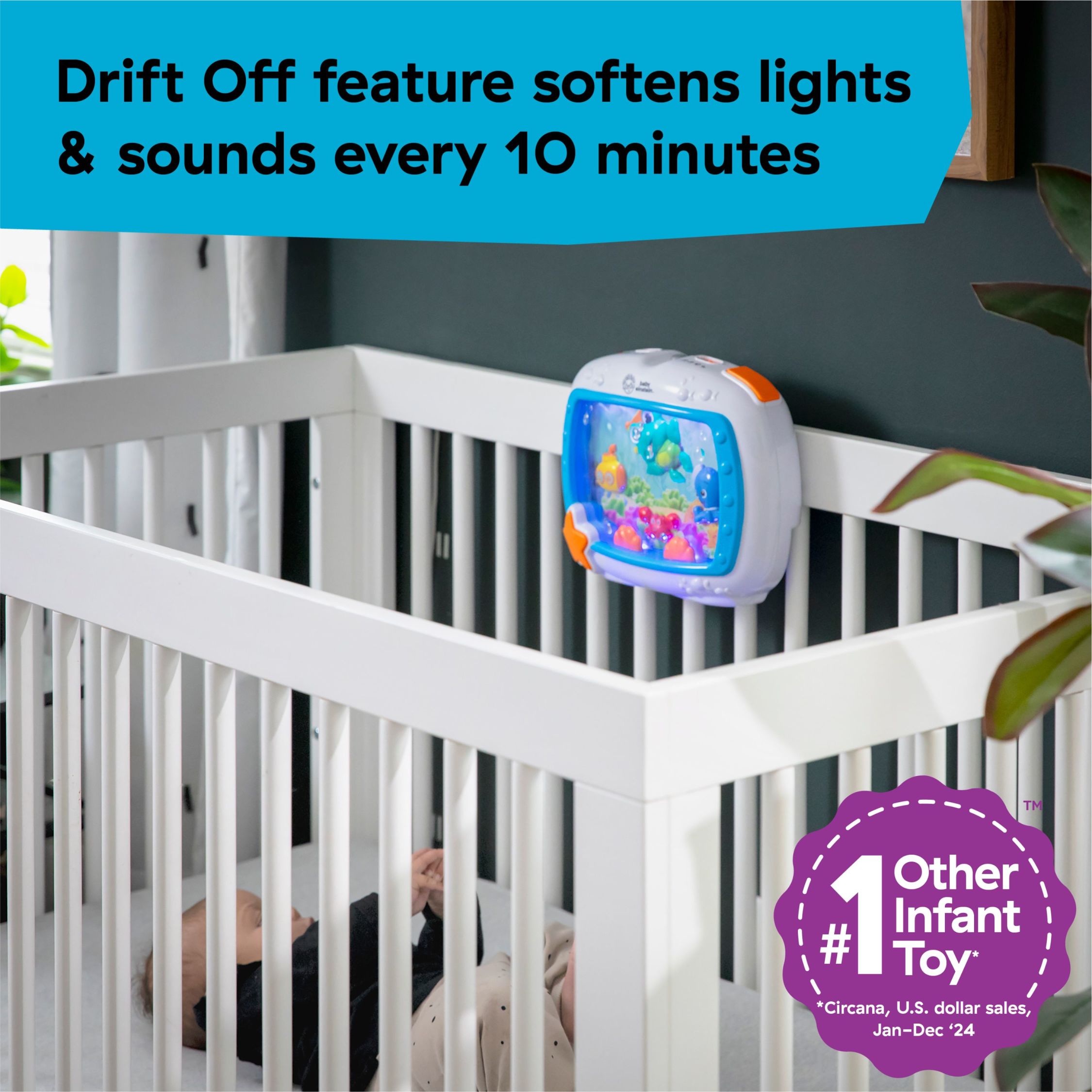 Baby Einstein Sea Dreams Soother Musical Crib Toy and Sound Machine - Picture 5 of 14