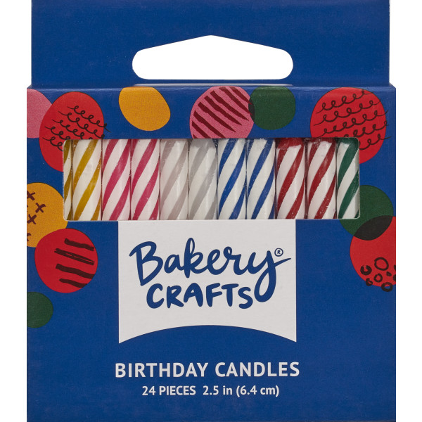 Multi-Color Spiral Smooth & Spiral Candles