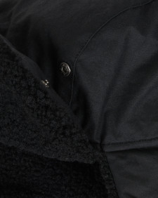 Morar Waxed Trapper Hat Classic Black