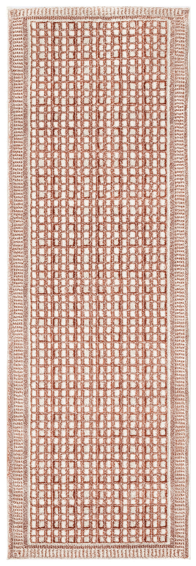 Nourison Nordic 2' x 6' Brick Ivory Modern Indoor Rug