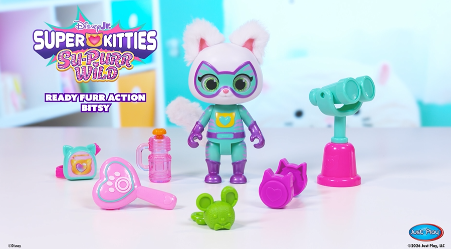 Disney Jr. SuperKitties Su-Purr Wild Ready Furr Action Bitsy product video