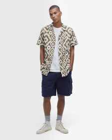 Hemd Homelane Printed Short-Sleeved 