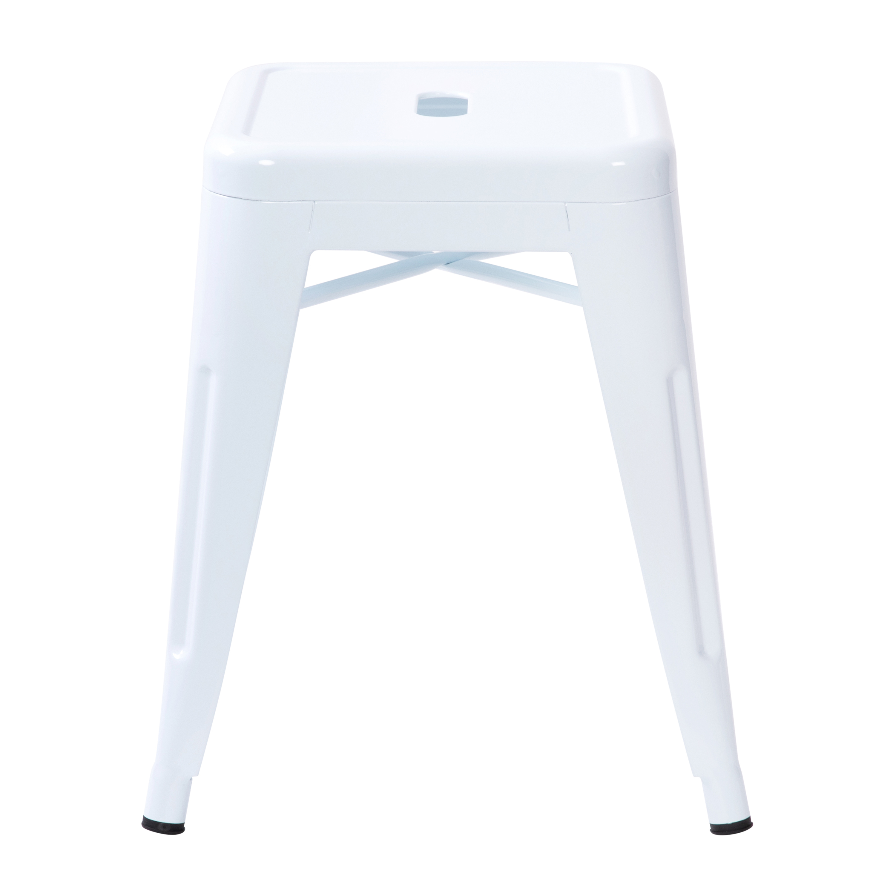 18" Table Height Stool, Stackable Backless Metal Indoor Dining Stool, Commerc... - Picture 100 of 114