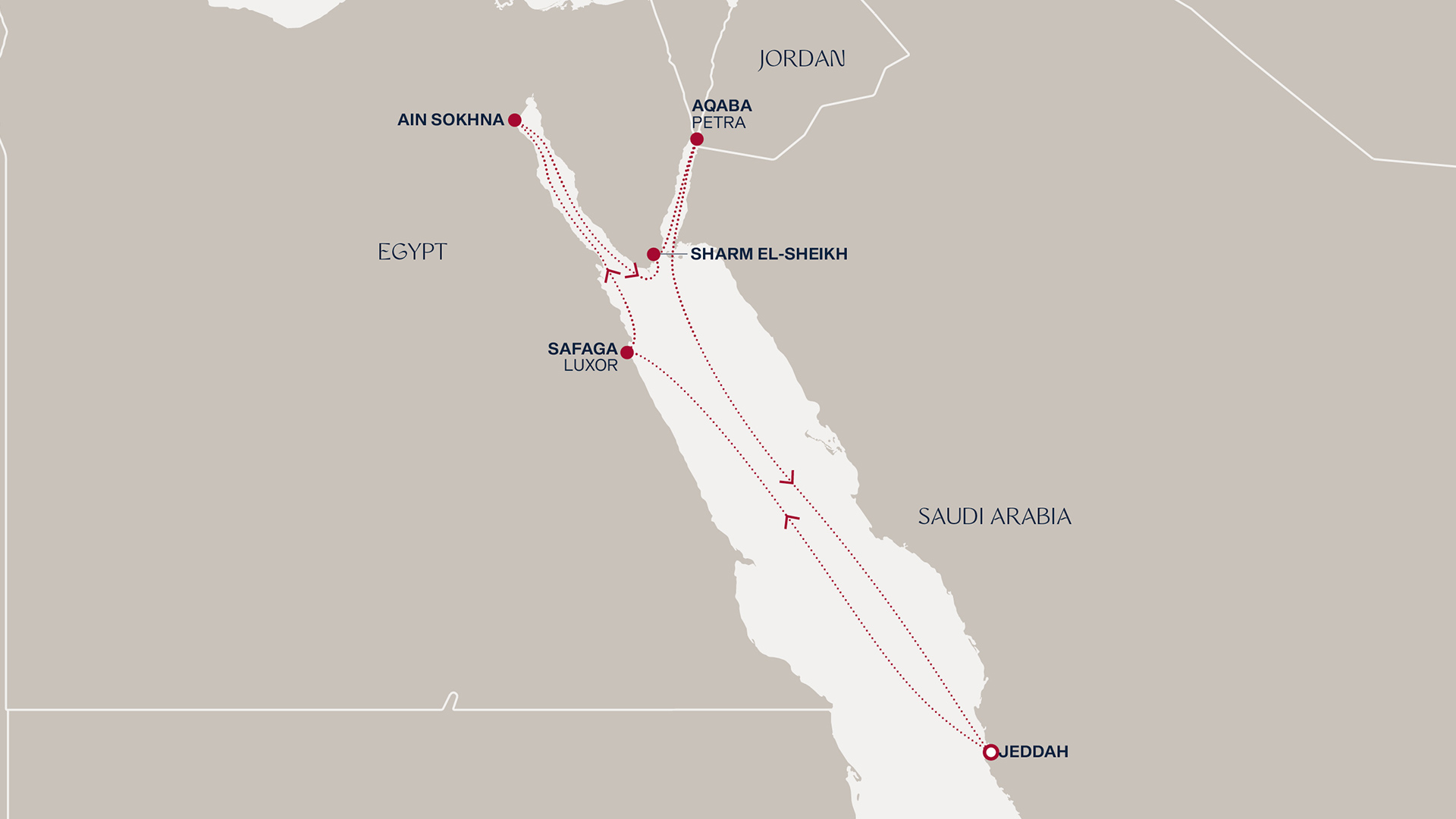 Itinerary map