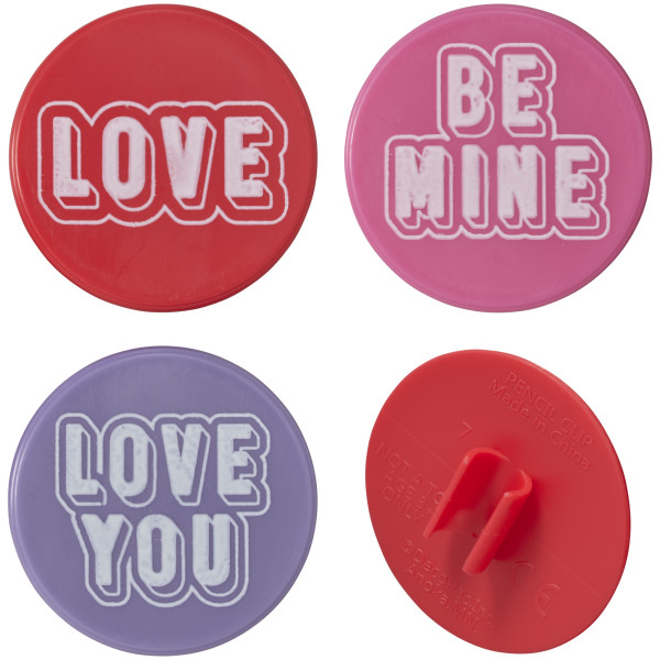 Valentine Pencil Clip Cupcake Layon