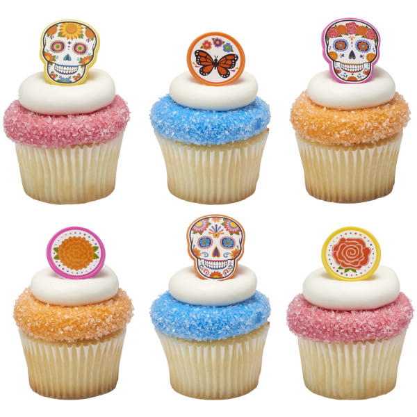 Día de los Muertos Assortment Cupcake Rings