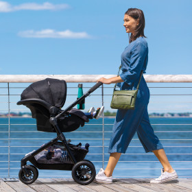 Pivot Modular Travel System with LiteMax Infant Car Seat with Anti-Rebound Bar