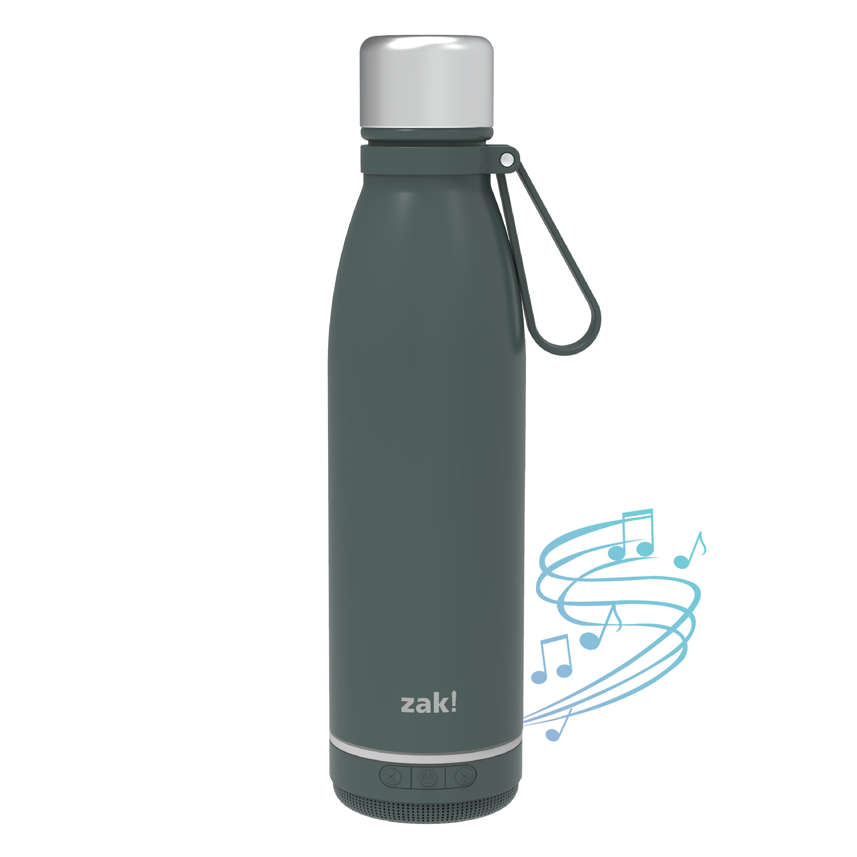 Zak Play 17.5 ounce Stainless Steel Tumbler with Bluetooth Speaker, Gray slideshow image 2 Zak Play 17.5 ounce Stainless Steel Tumbler with Bluetooth Speaker, Gray slideshow image 2