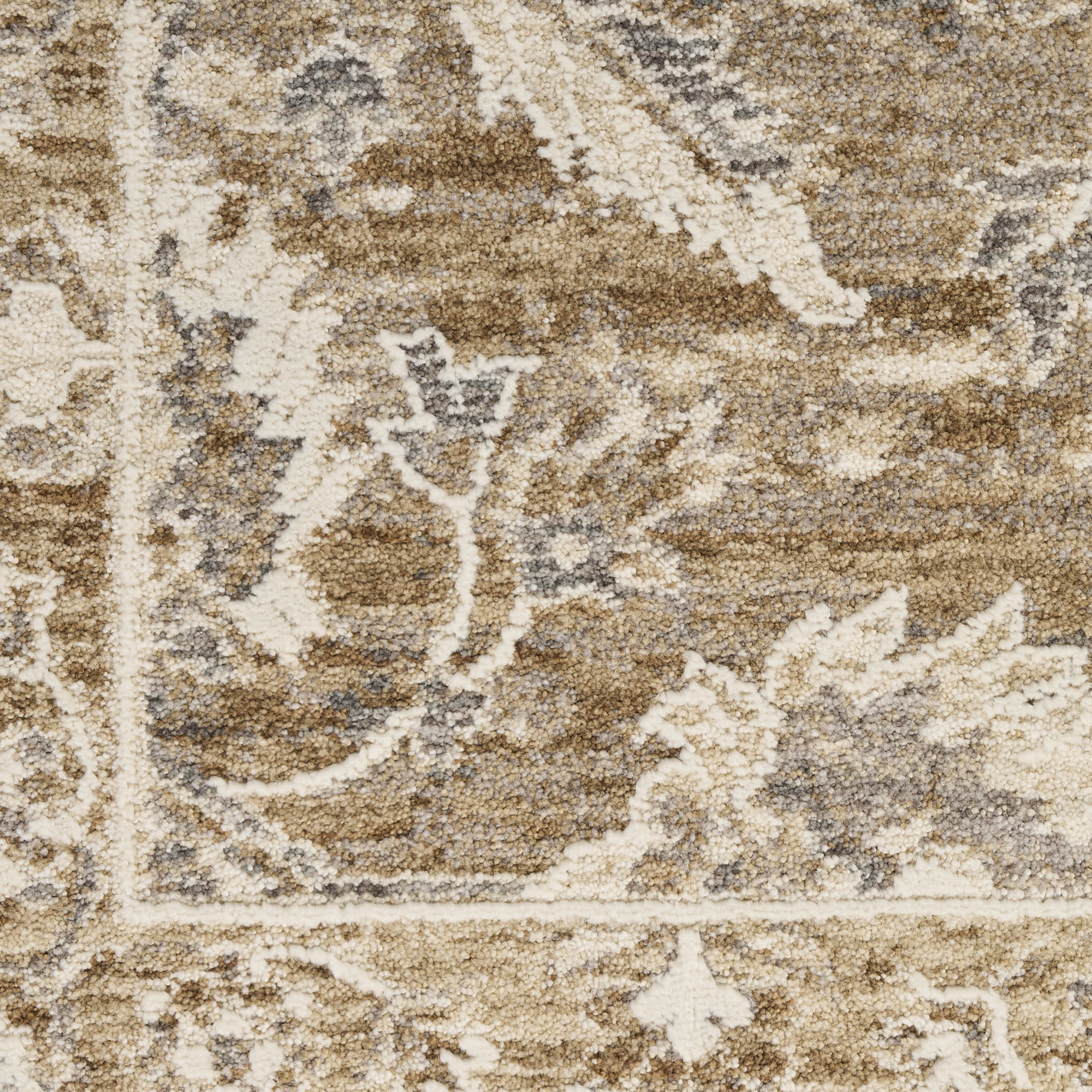 Nourison Retreat 5'3" x 7'6" Beige Vintage Indoor Rug