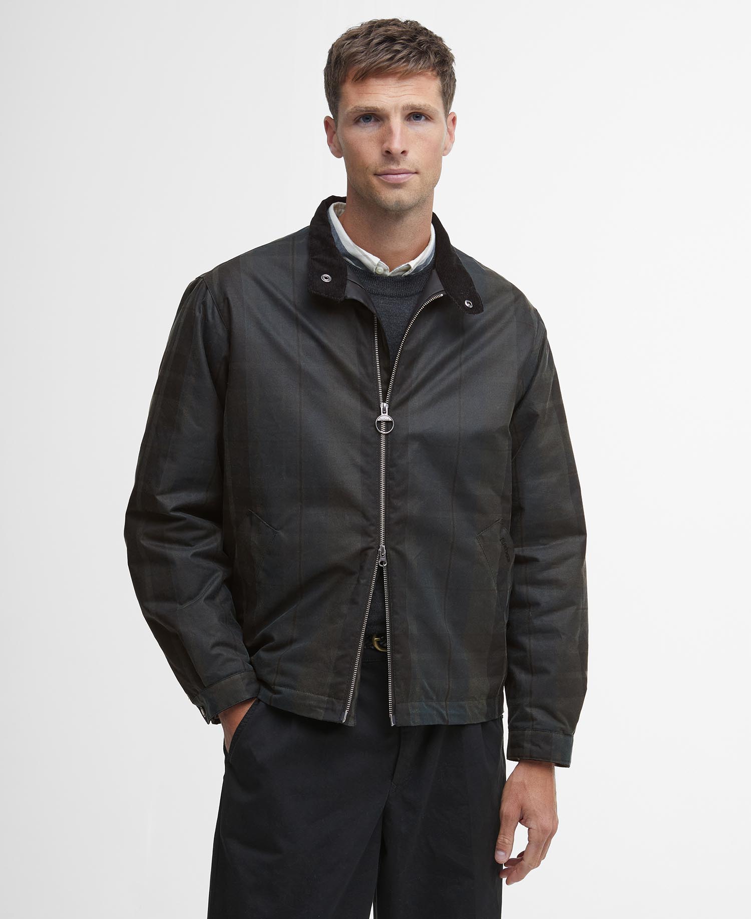 Wachsjacke Harrington Check image number 0