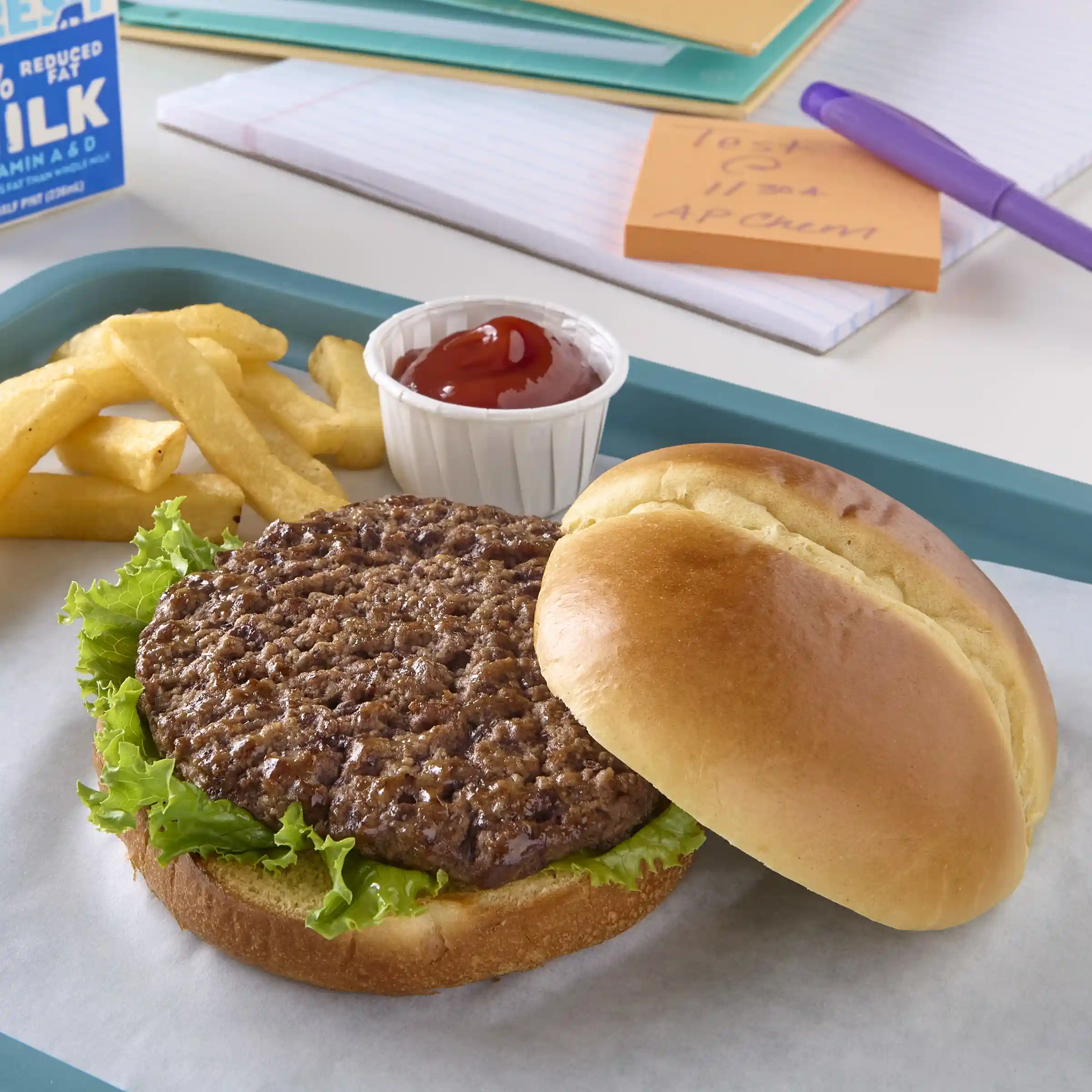 AdvancePierre™ Fully Cooked Flame Grilled Beef Steak Burger, 2.4 oz._image_2