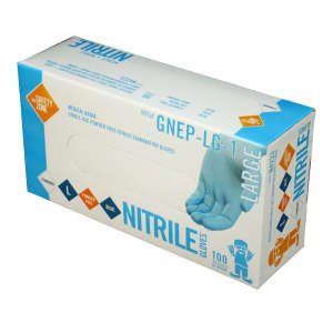 Supply Source, Safety Zone®, Medical Grade Gloves, Nitrile, 4.25 mil, Powder Free, L, Blue
