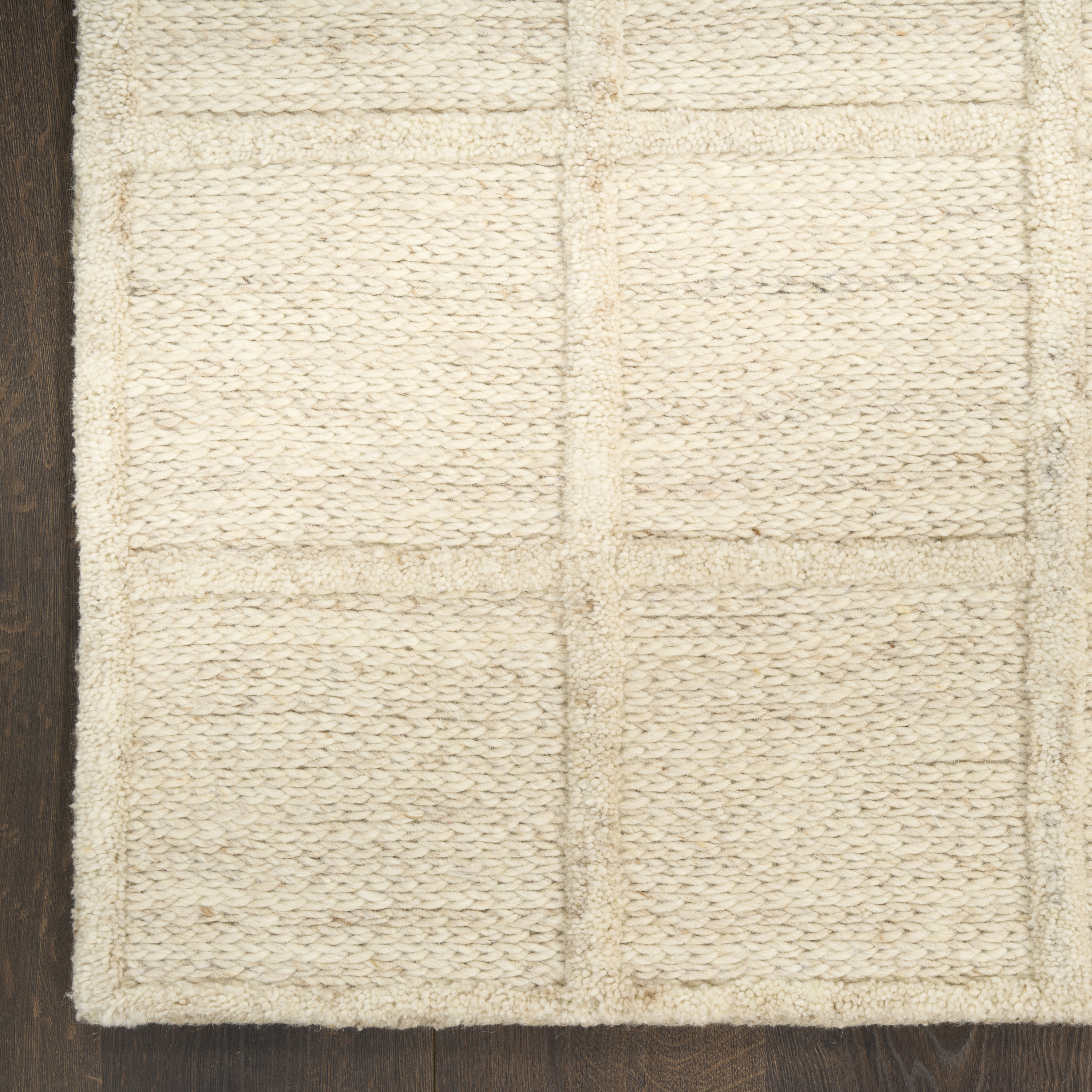 DKNY Pure Framework 5' x 7'6" Sand Modern Indoor Rug
