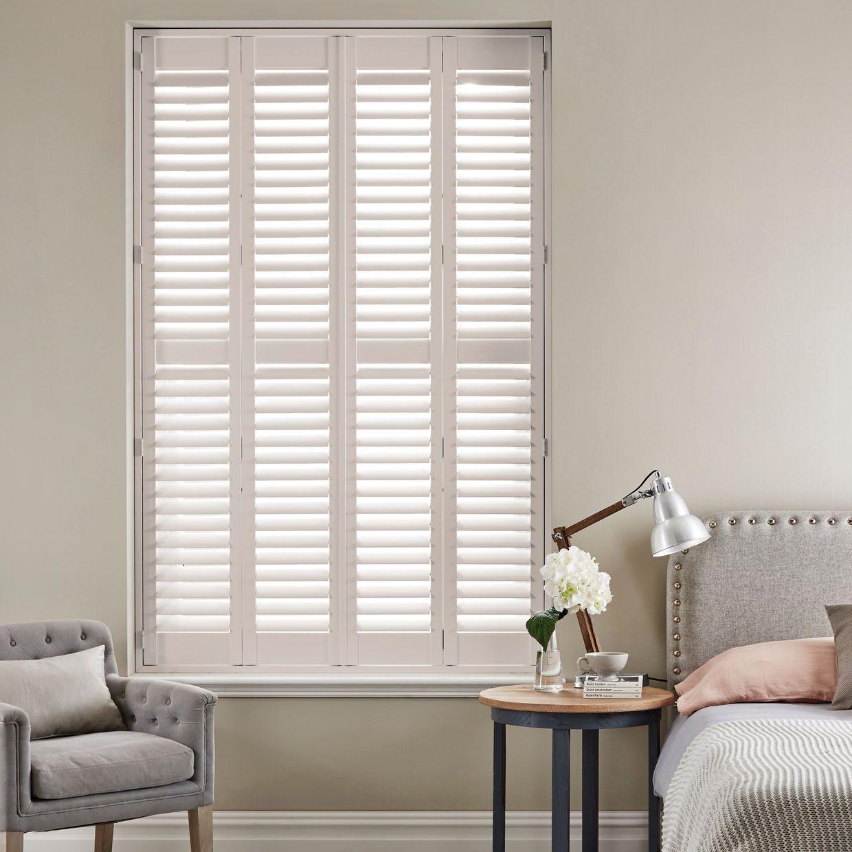 Ivory Lace Shutter